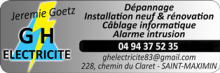 ELECTRICIEN Saint Maximin la Sainte Baume GH Electricité